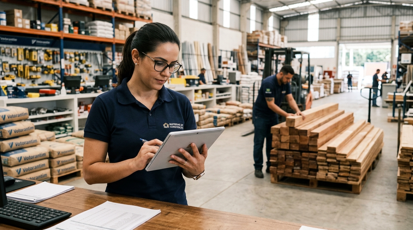 contabilidade para loja de materiais de construção